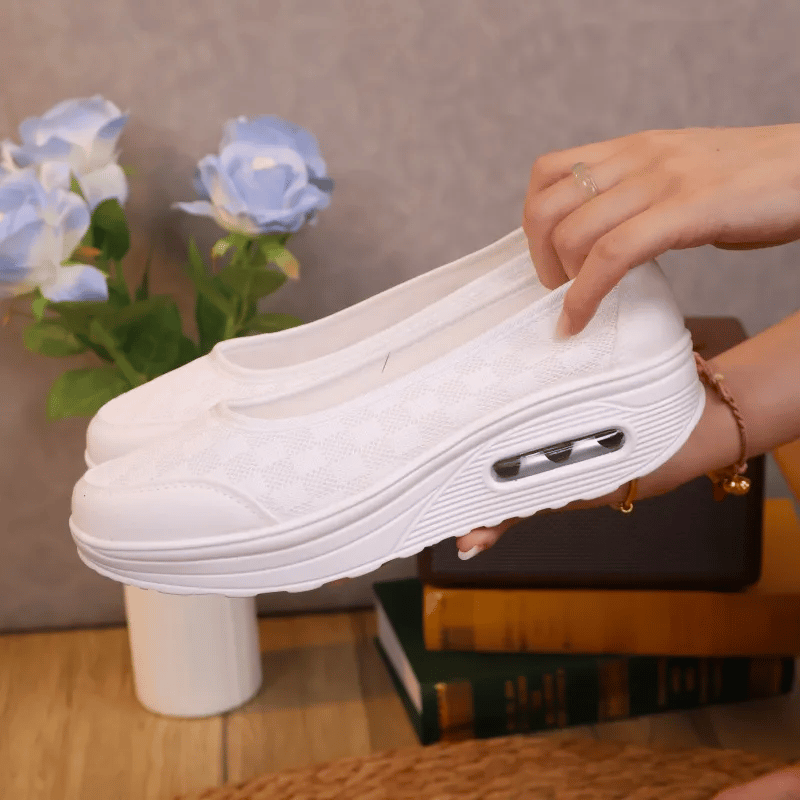 ✨?? Women's everyday comfortable, breathable, shock-resistant orthopedic slip-on sneakers with arch support