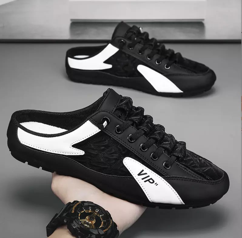 ? Casualowe trampki typu mule z odkrytymi plecami