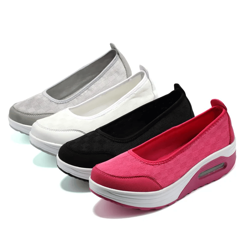 ✨?? Women's everyday comfortable, breathable, shock-resistant orthopedic slip-on sneakers with arch support