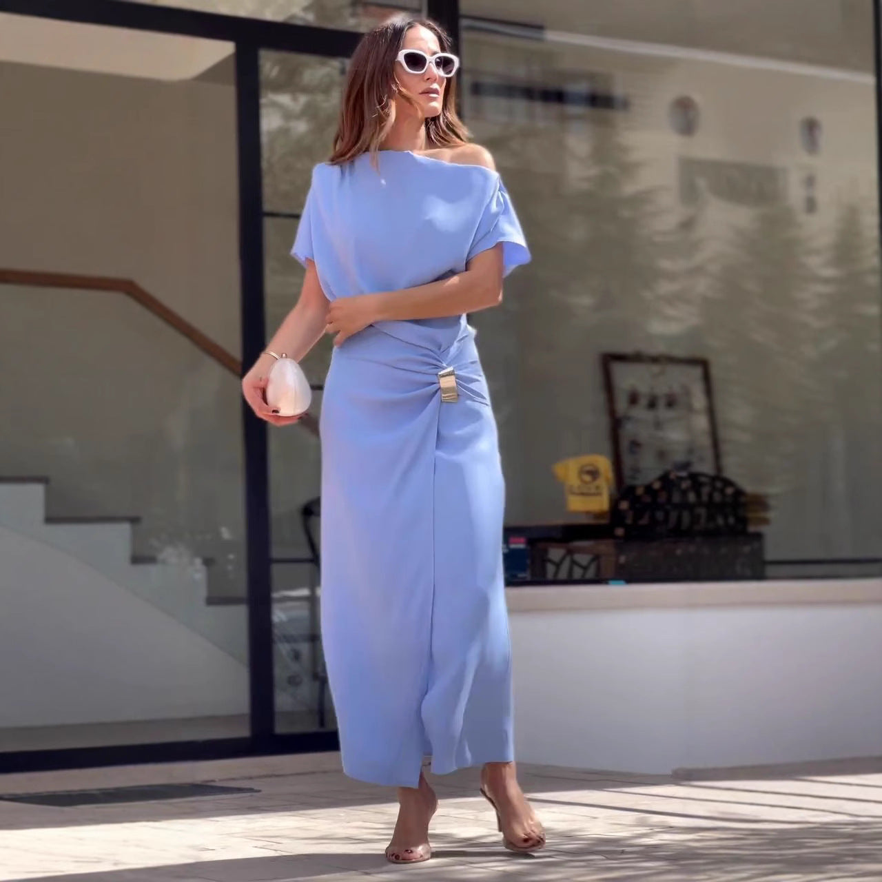 Francuska sukienka herbaciana