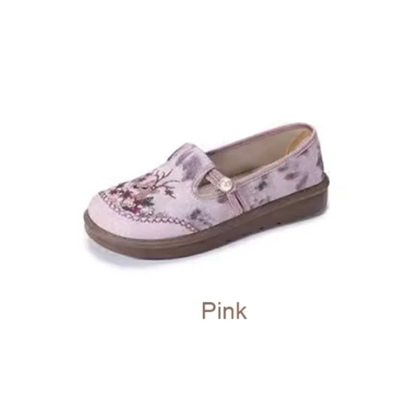 ? Hot Sale ⏳ Women's Flat Slip-On Embroidery Shoes