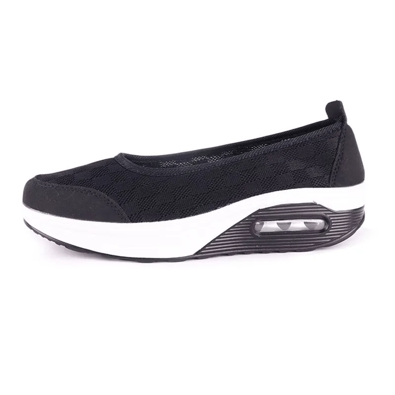 ✨?? Women's everyday comfortable, breathable, shock-resistant orthopedic slip-on sneakers with arch support