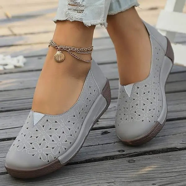 Buty damskie w kwiatowy print